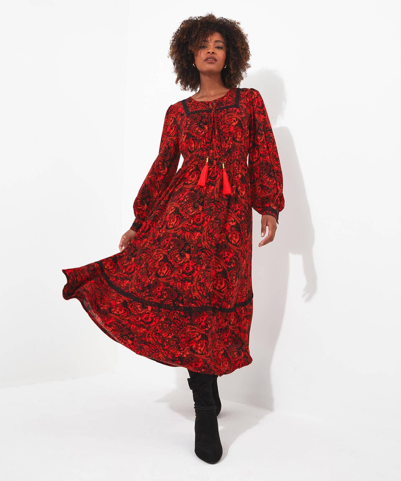 Shop Women's Collection | Maxi Dresses | Boho Dresses | Dresses | Sale Dresses | Top Picks | Top Picks | Top Picks | Women's | Women's Joe Browns Autumn Vibes Paisley Dress Multi