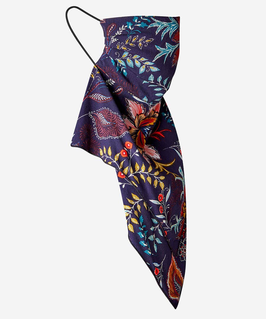 Sale Accessories & Jewellery | Women's Joe Browns Bandana Face Mask Navy Multi / Teal Multi