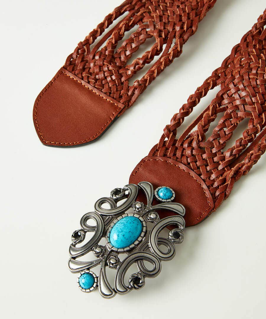 Sale Accessories & Jewellery | Women's Joe Browns Boho Jewel Buckle Leather Belt Tan / Black