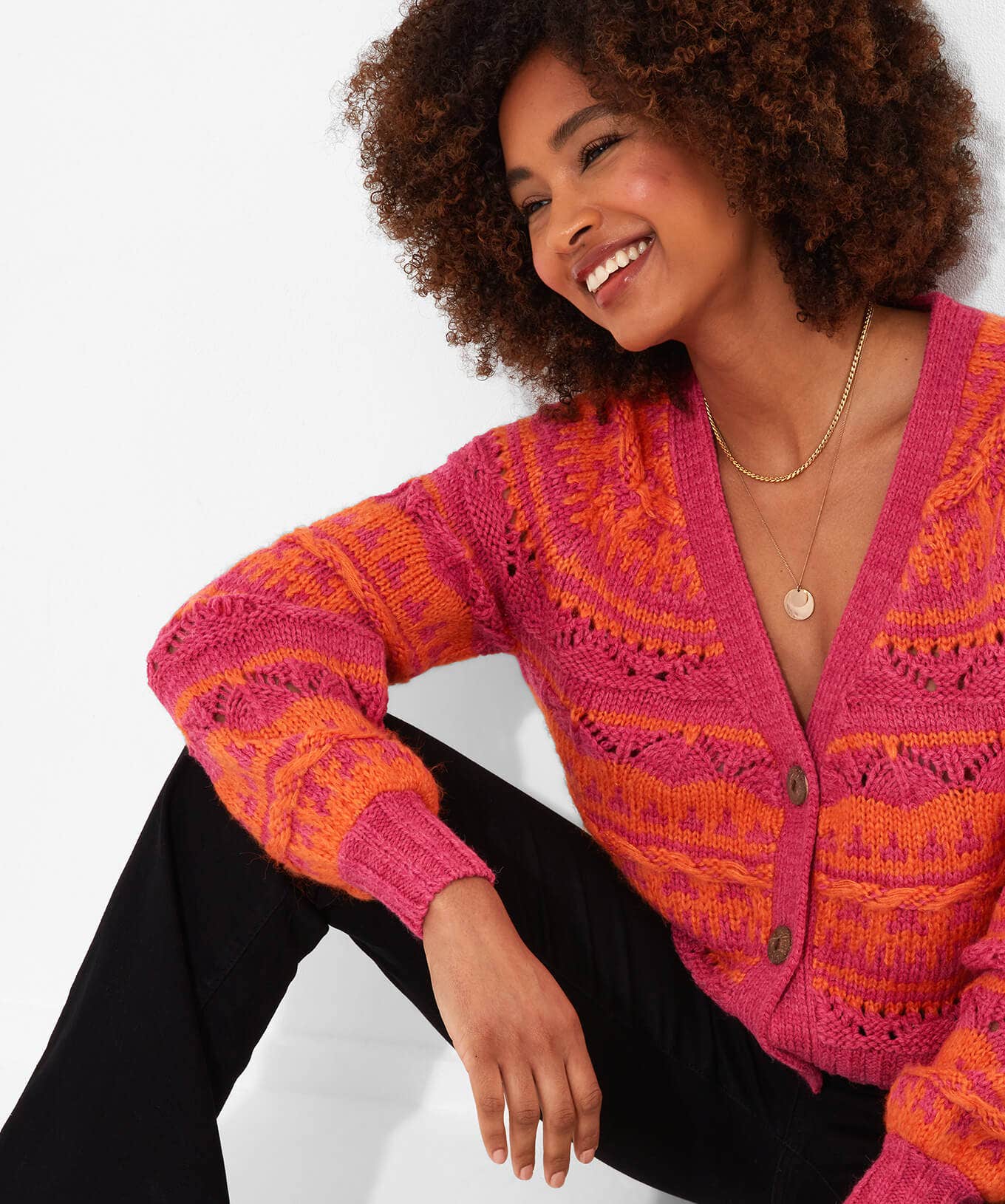 Shop Women's Collection | Cardigans & Coatigans | Sale Knitwear & Jumpers | Top Picks | Top Picks | Women's Joe Browns Boldly Beautiful Cardigan Orange