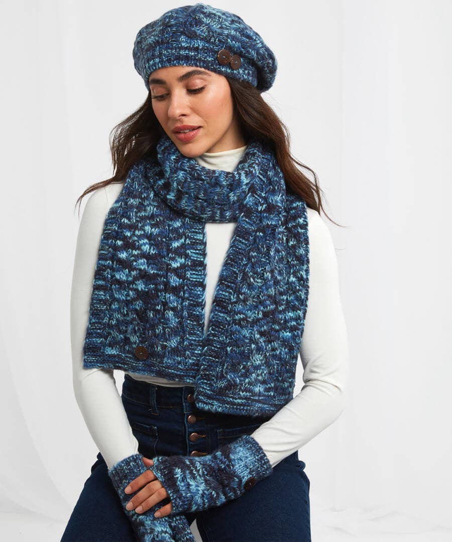 Sale Gifts | Sale Accessories & Jewellery | Women's | Women's Joe Browns Breezy Day Space Dye Scarf Blue Multi