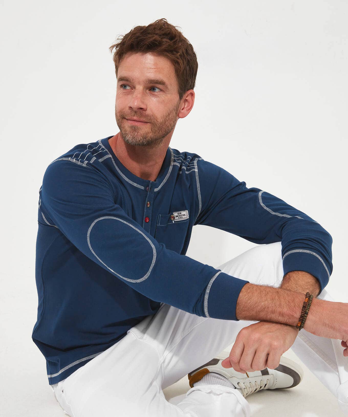 Shop Men's Collection | Henley Tops | Layering Essentials | Tops & T-Shirts | Sale Tops & T-Shirts | Top Picks | Men，s | Men，s | Men，s | Men，s Joe Browns Buster Henley Navy