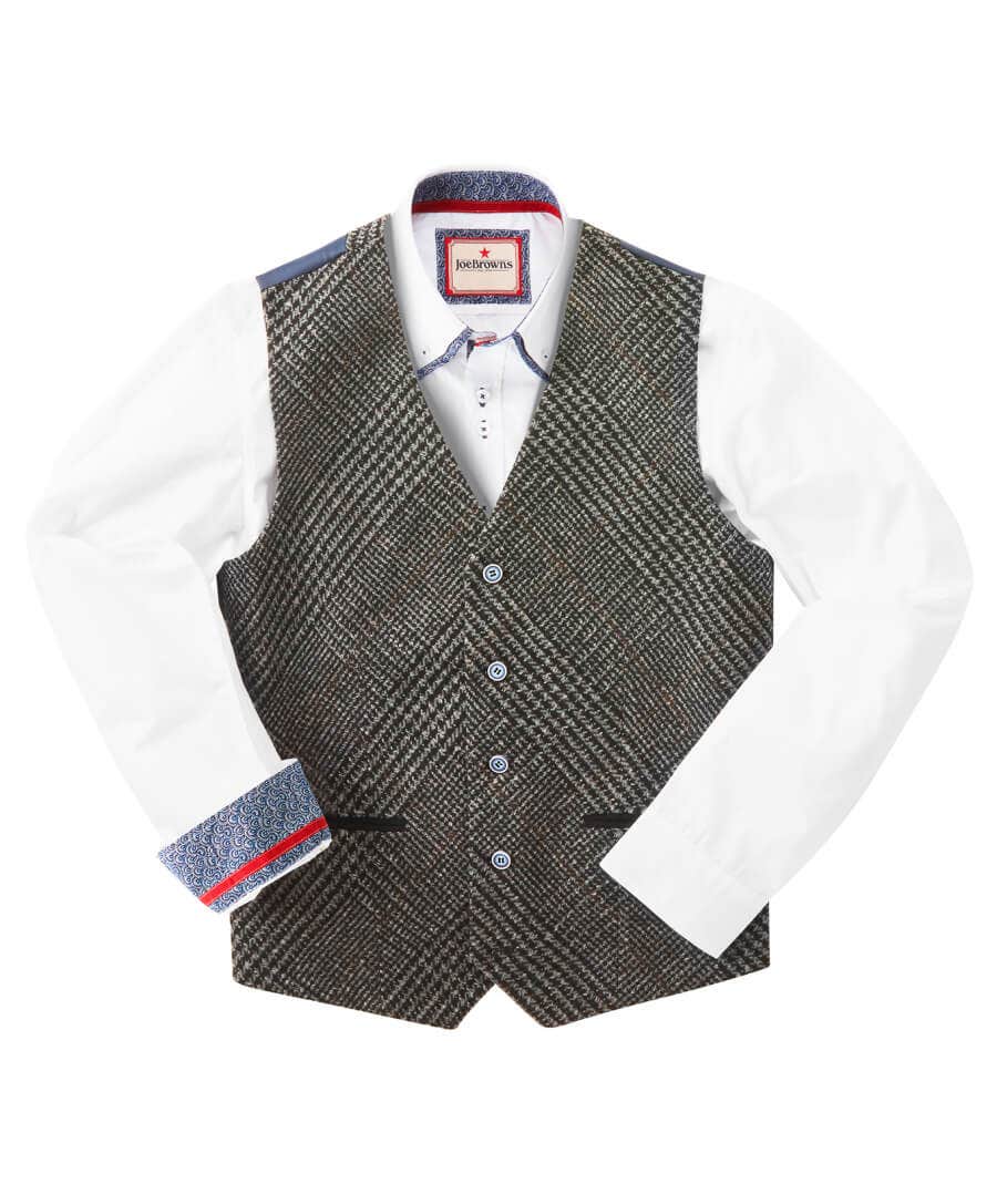 Shop Men's Collection | Men's Partywear | Waistcoats | Men's Tailoring | Coats & Jackets | Sale Waistcoats | Top Picks | Top Picks | Men，s | Top Picks | Men，s | Men，s Joe Browns Charming Check Waistcoat Grey