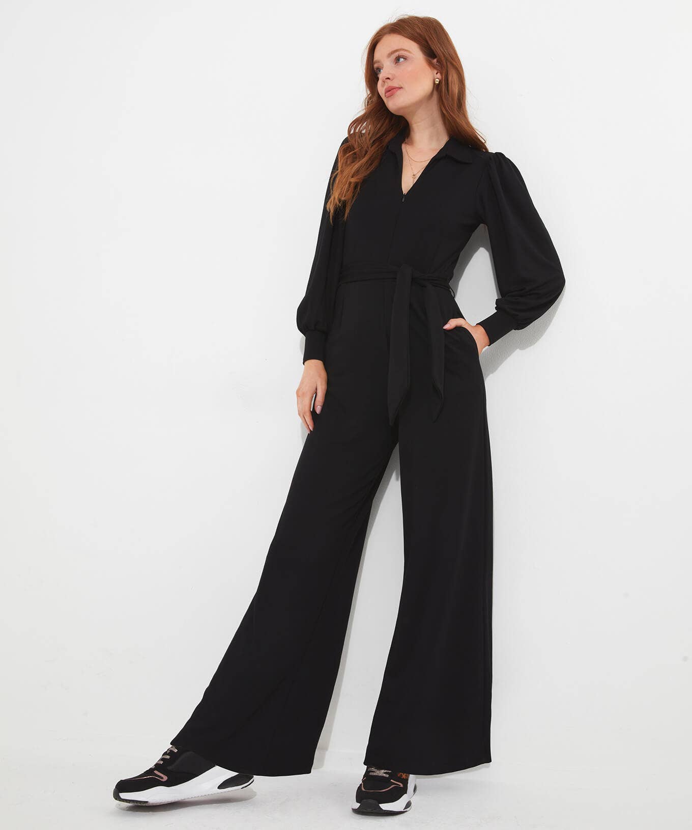 Shop Women's Collection | Petite | Jumpsuits | Jeans & Trousers | Top Picks | Women's | Women's | Women's Joe Browns Charming Zipped Jumpsuit Black / Berry