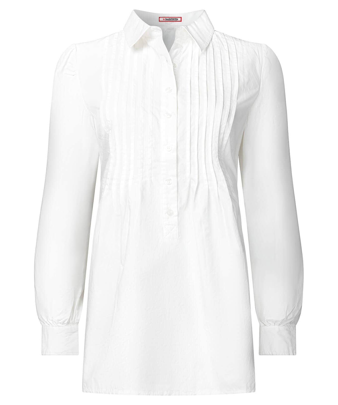Shop Women's Collection | Tops, Tunics & Blouses | Top Picks | Women's Joe Browns Classic Pintuck Shirt Ivory