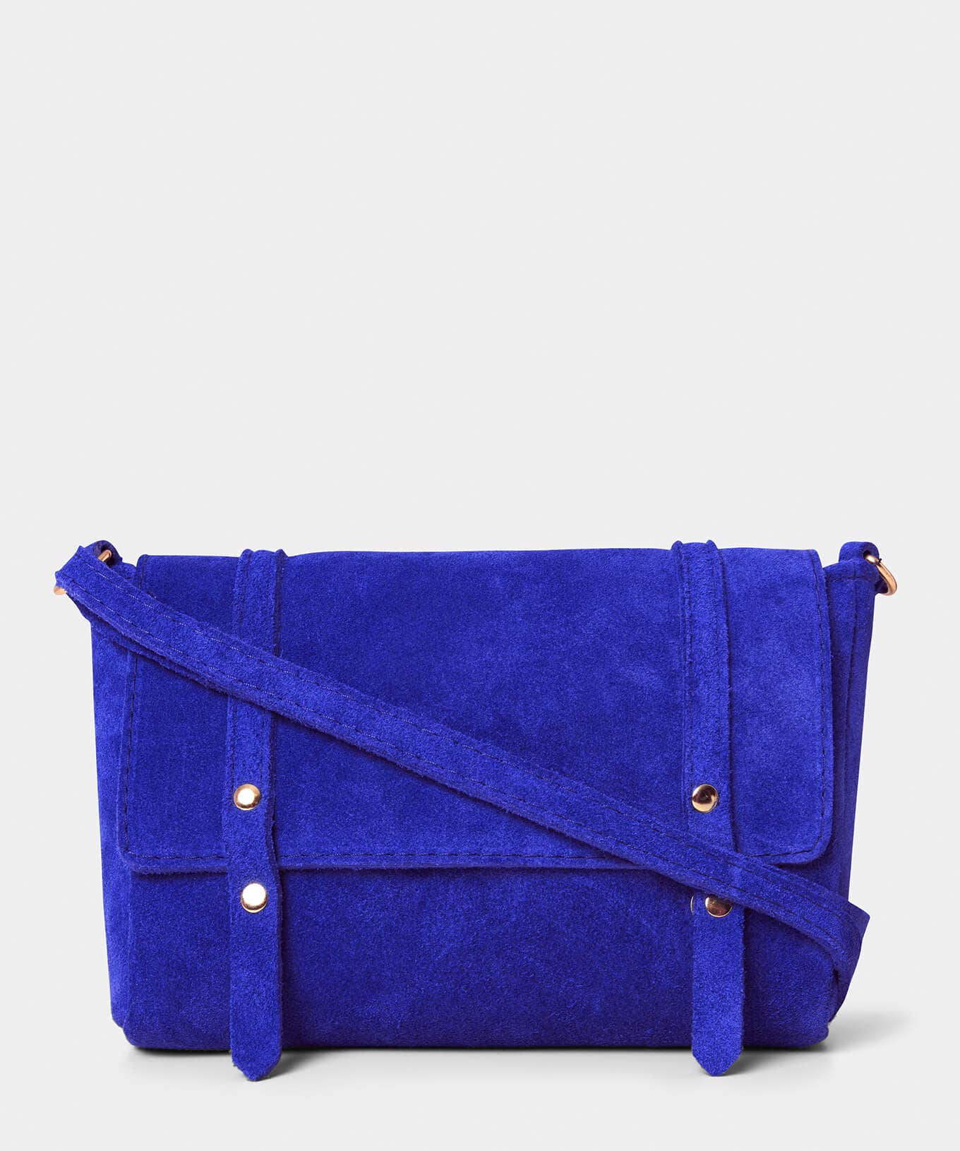 Handbags & Purses | Women's Joe Browns Colour Pop Mini Suede Bag Bright Blue