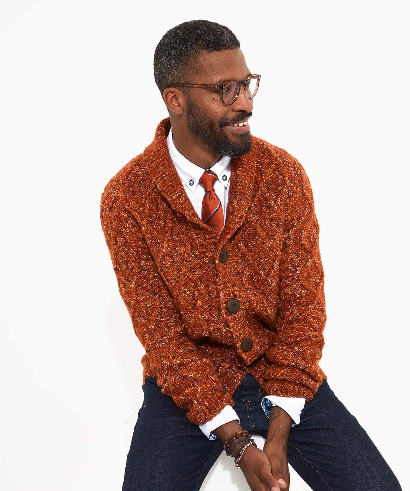 Shop Men's Collection | Knitwear & Jumpers | Sale Knitwear & Jumpers | Top Picks | Men，s | Men，s Joe Browns Cool Cable Cardigan Autumn