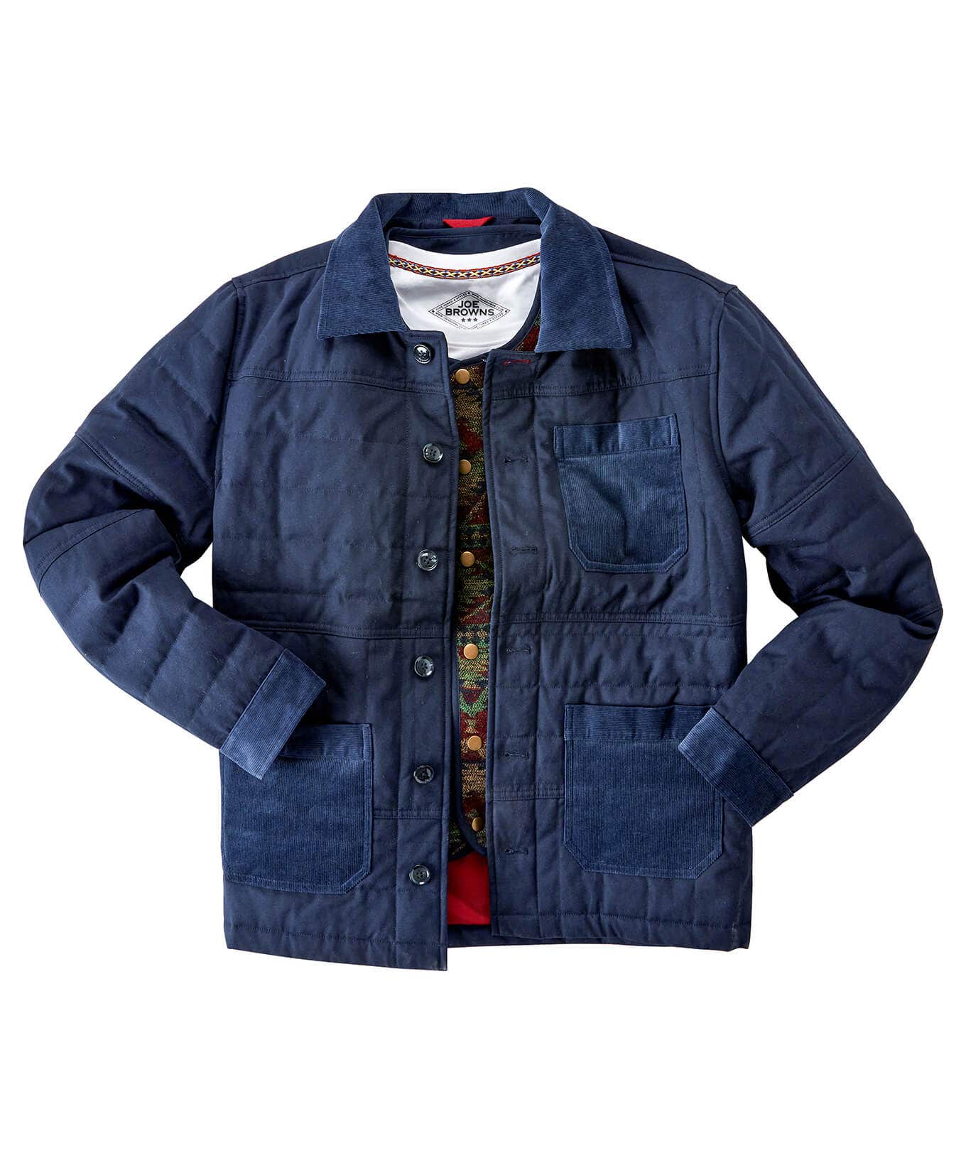 Shop Men's Collection | Layering Essentials | Men's Tailoring | Coats & Jackets | Sale Coats & Jacket | Top Picks | Men，s | Top Picks | Men，s | Men，s Joe Browns Cool Quilted Canvas Jacket Navy