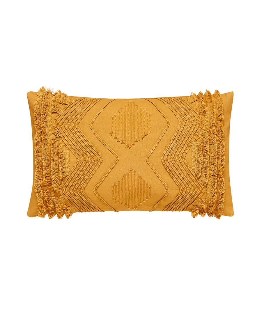 Cushions & Throws | Home Joe Browns Cotton Tufted Cushion Ochre / Grey