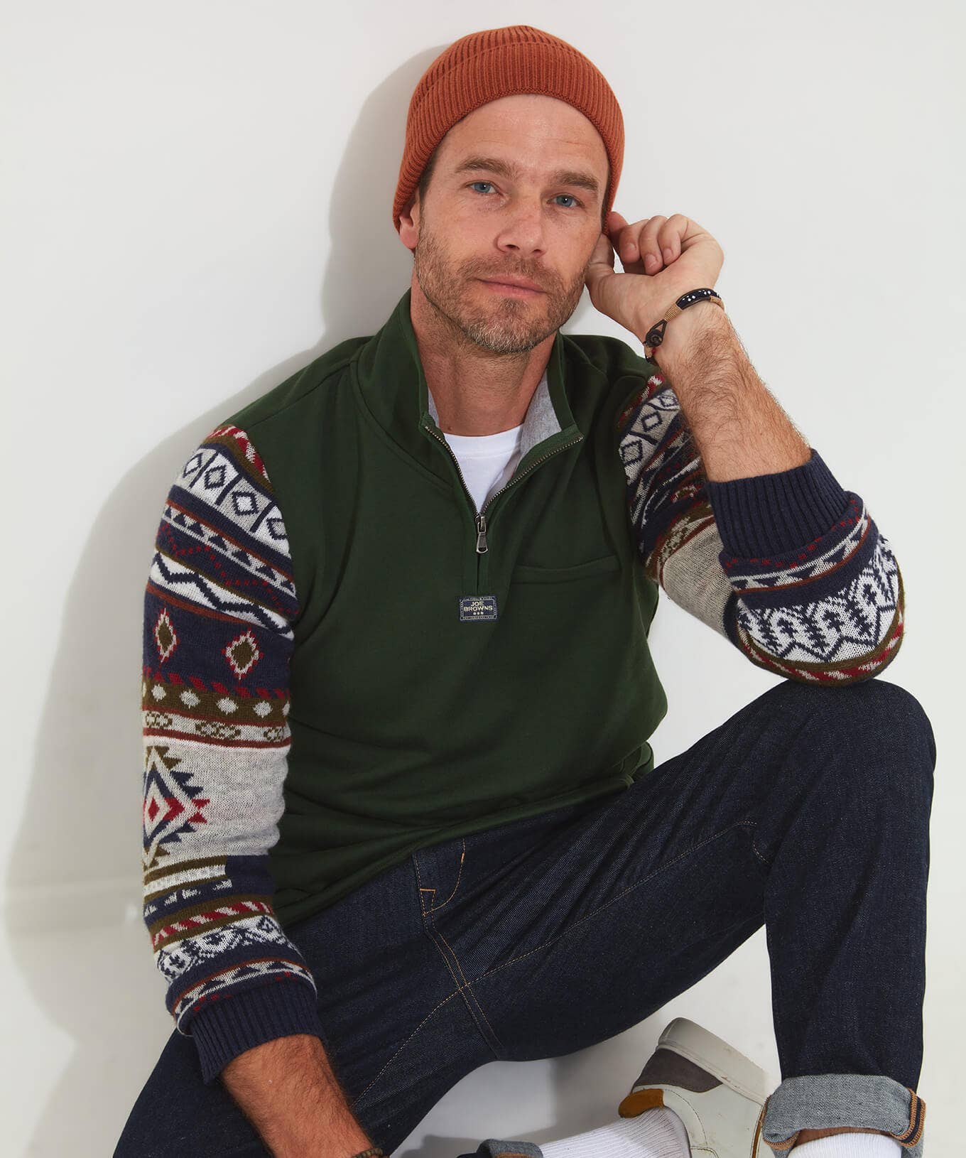 Shop Men's Collection | Hoodies & Sweatshirts | Layering Essentials | Tops & T-Shirts | Sale Hoodies & Sweatshirts | Sale Tops & T-Shirts | Top Picks | Men，s | Men，s | Men，s | Men，s | Men，s Joe Browns Cracking Combination Funnel Green