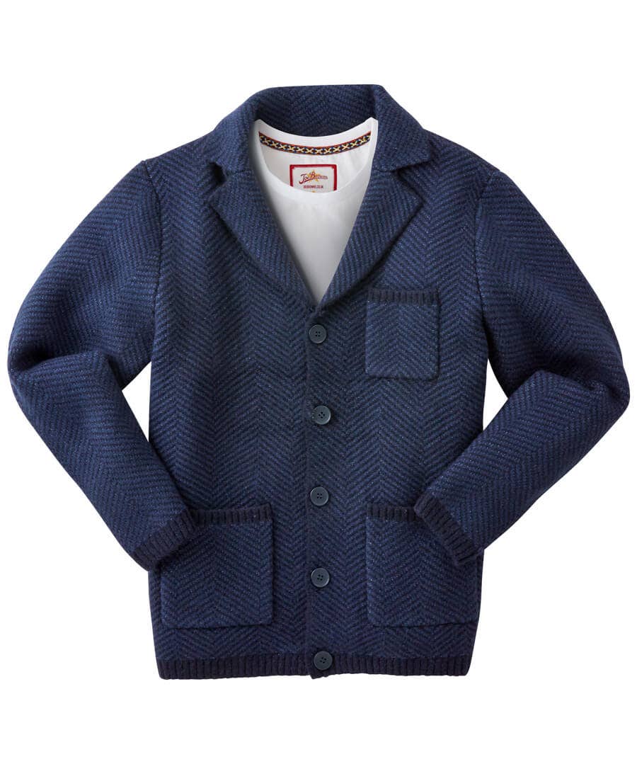 Shop Men's Collection | Knitwear & Jumpers | Top Picks | Men，s Joe Browns Cut Above Cardigan Navy