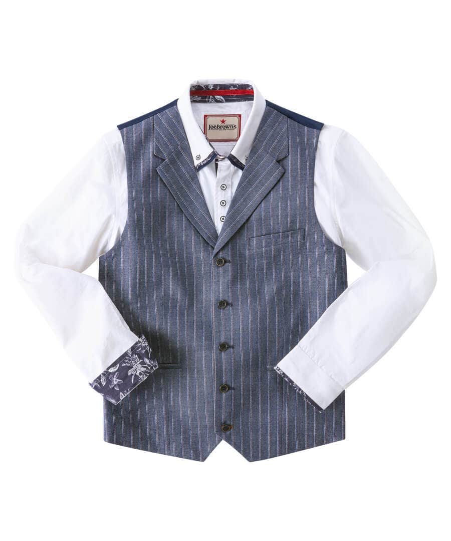 Sale Waistcoats | Sale Coats & Jacket | Men，s | Men，s Joe Browns Deadly Dapper Waistcoat Blue