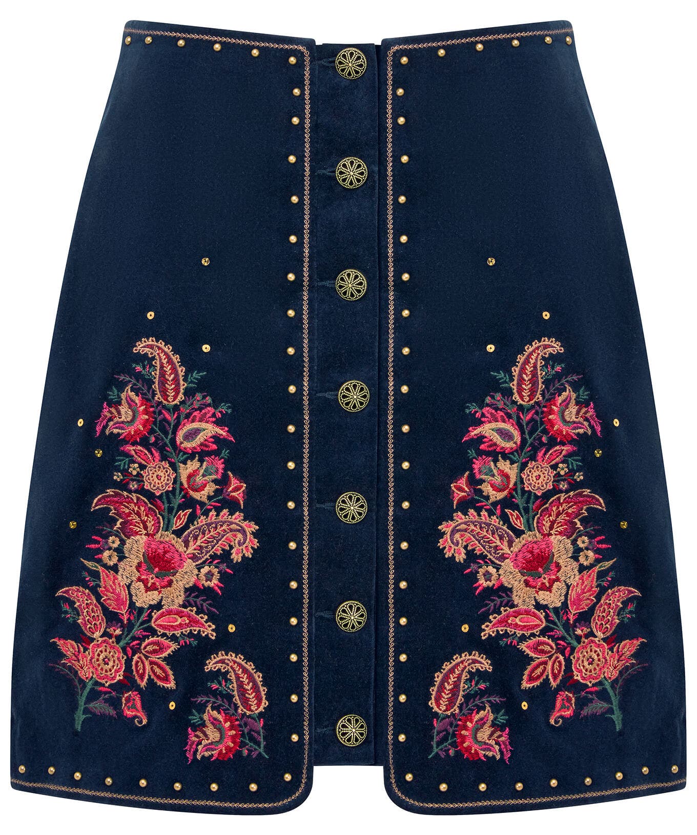 Skirts | Sale Skirts | Women's | Women's Joe Browns Extraordinary Embroidered Skirt Navy