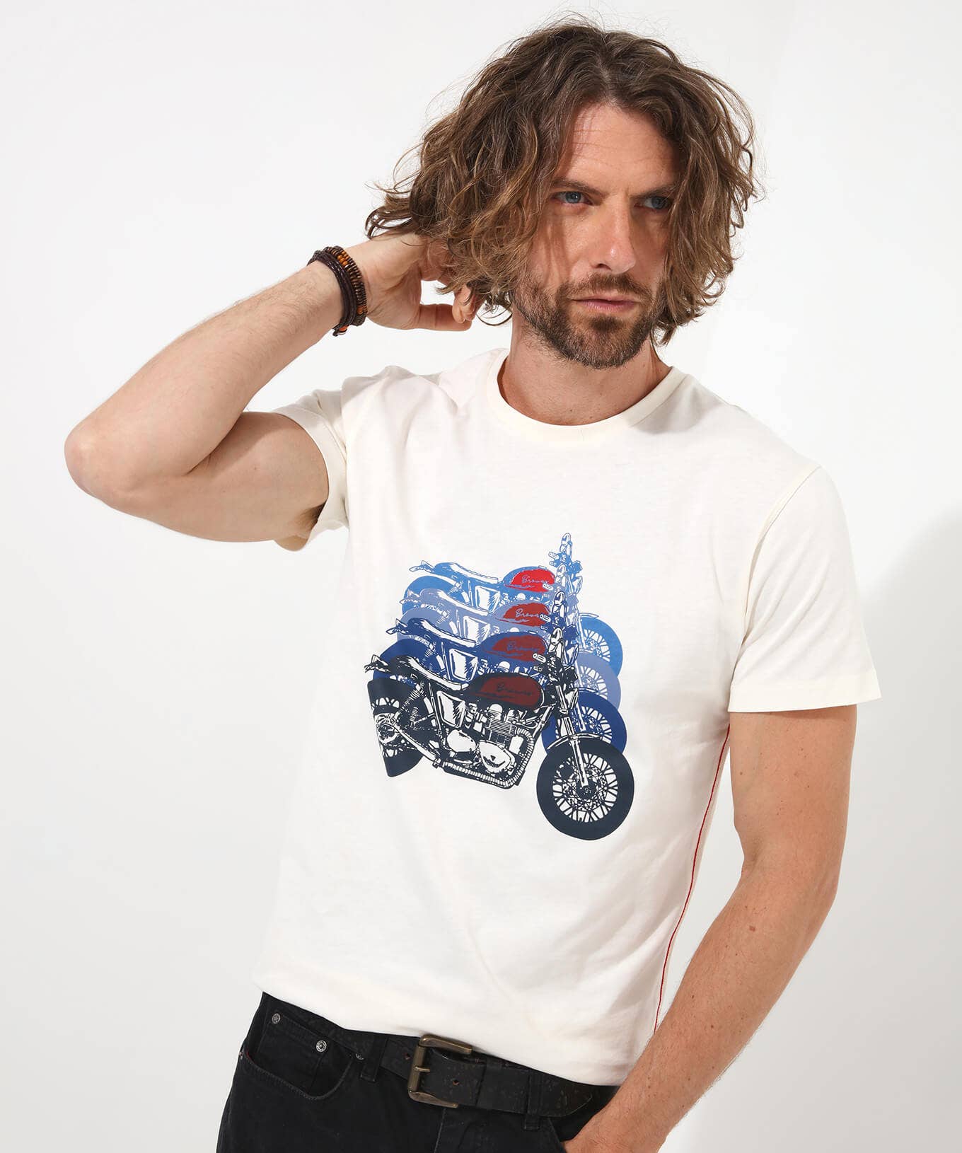 Shop Men's Collection | Graphic T-Shirts | Tops & T-Shirts | Sale Tops & T-Shirts | Top Picks | Top Picks | Men，s | Men，s Joe Browns Fading Ride Tee White/Navy