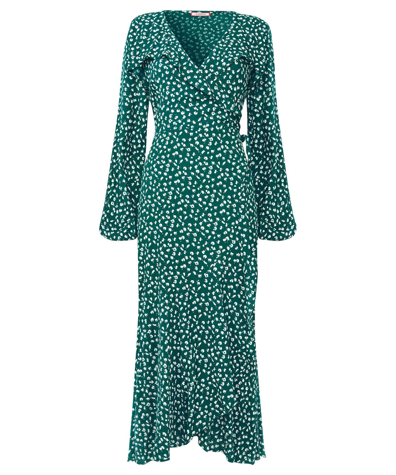 Shop Women's Collection | Midi Dresses | Dresses | Sale Dresses | Top Picks | Top Picks | Women's | Women's Joe Browns Florrie Wrap Frill Dress Green