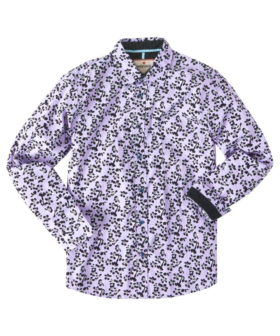 Shop Men's Collection | Funky Shirts | Men's Partywear | Shirts | Top Picks | Top Picks | Top Picks | Men，s Joe Browns Fresh Winter Floral Shirt Lilac