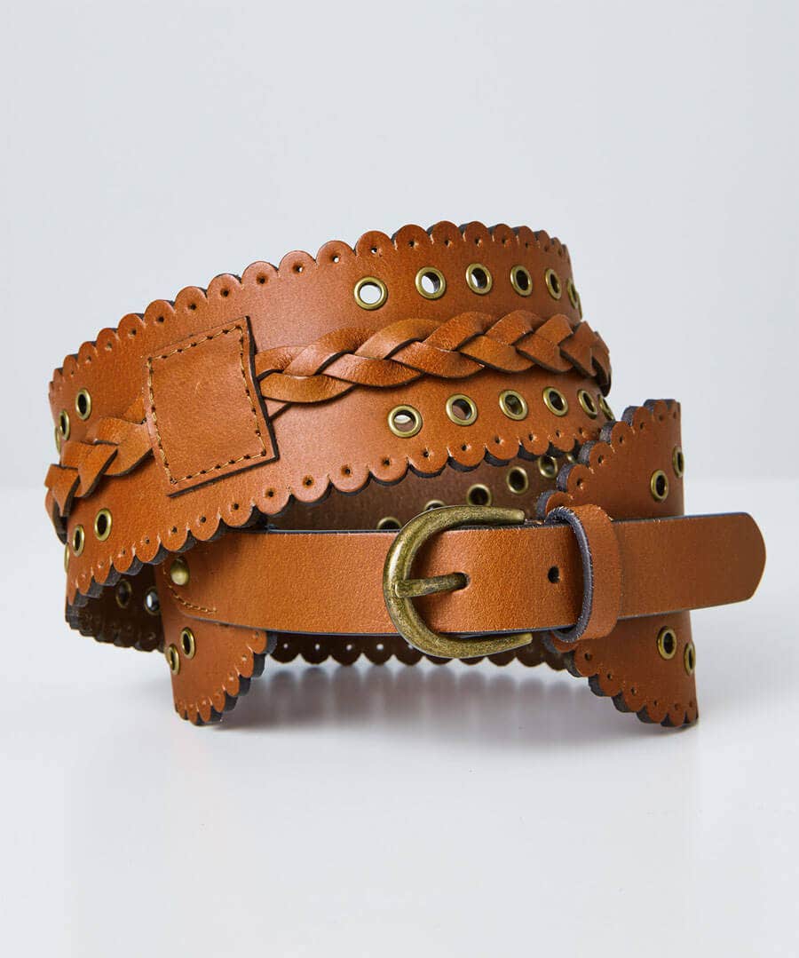 Sale Accessories & Jewellery | Women's Joe Browns Game Changer Leather Belt Tan / Black / Chestnut