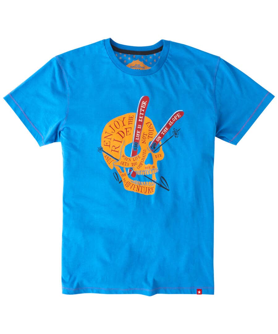 Shop Men's Collection | Graphic T-Shirts | Tops & T-Shirts | Sale Tops & T-Shirts | Top Picks | Top Picks | Men，s | Men，s Joe Browns Hit The Slopes Tee Blue