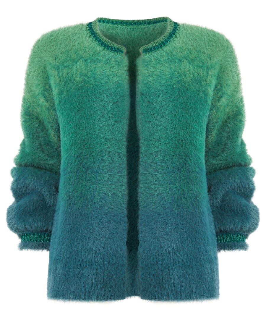 Shop Women's Collection | Gifts | Cardigans & Coatigans | Top Picks | Women's | Top Picks Joe Browns Ibiza Fluffy Knit Cardigan Green
