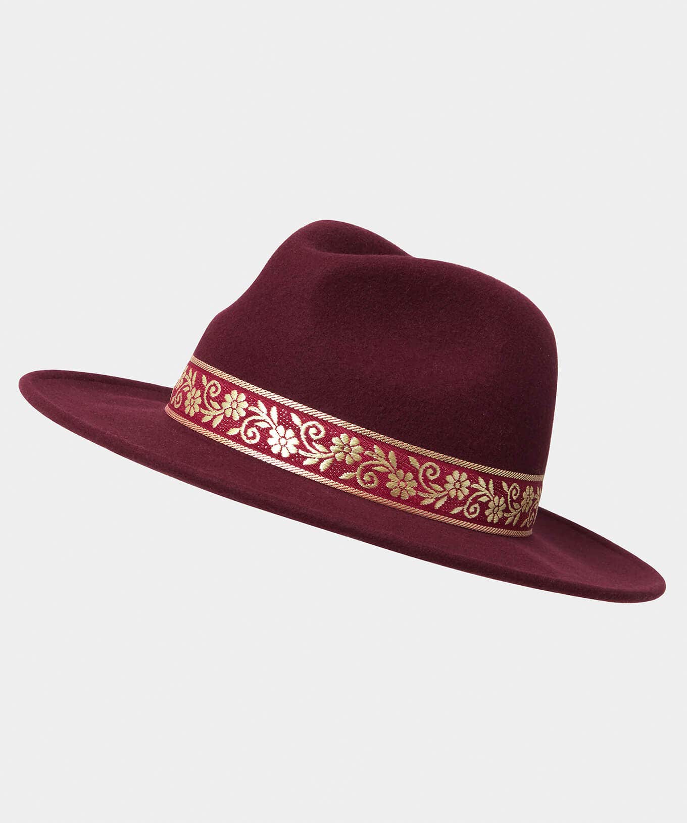Accessories & Jewellery | Women's Joe Browns Keep It Sleek Wool Fedora Burgundy