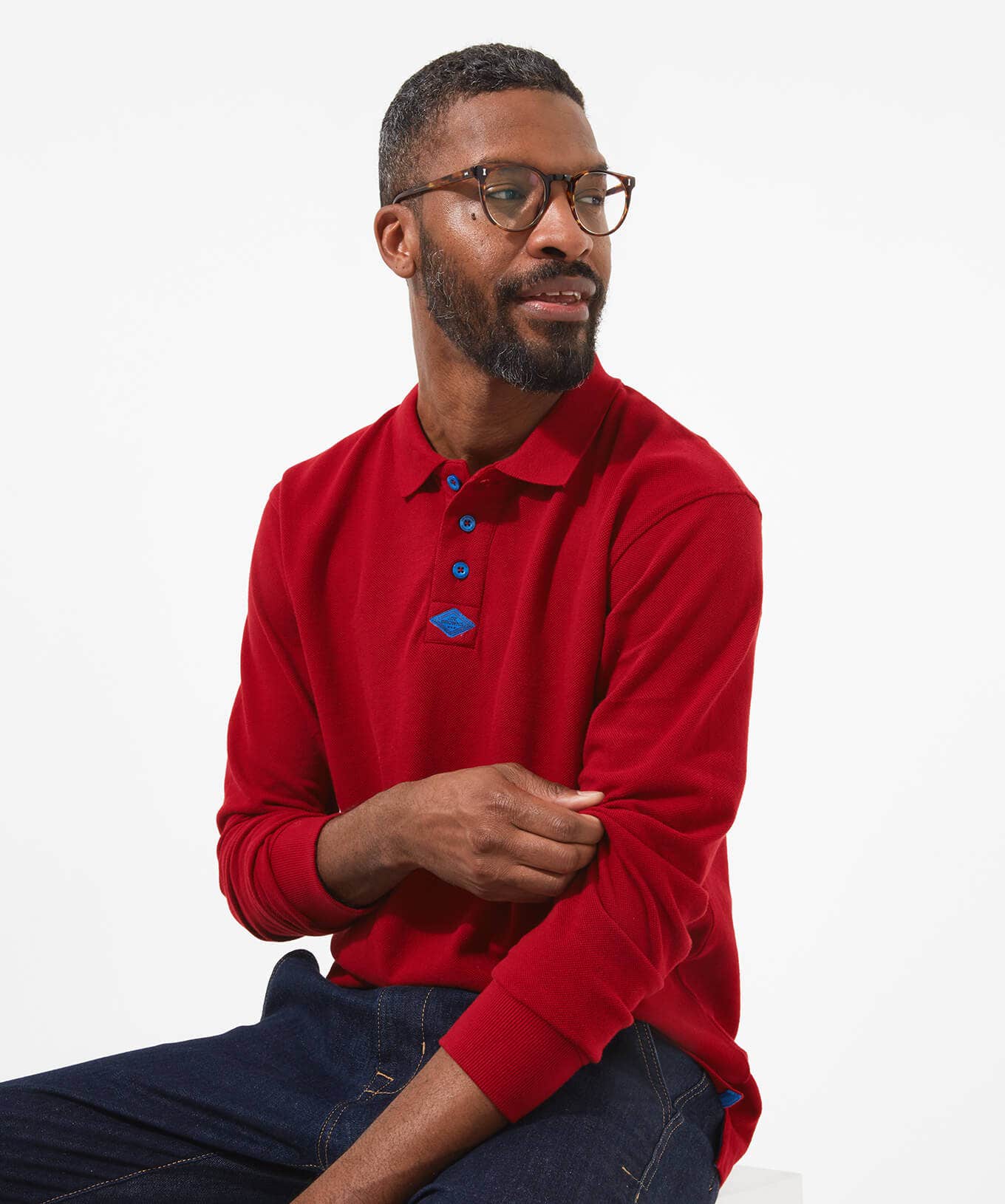Shop Men's Collection | Henley Tops | Tops & T-Shirts | Sale Tops & T-Shirts | Top Picks | Men，s | Men，s | Men，s Joe Browns Long Sleeve Perfect Polo Red / Purple