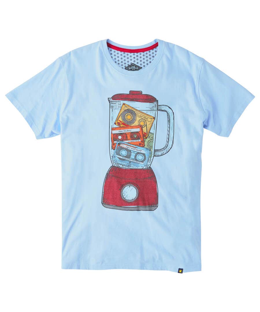 Shop Men's Collection | Graphic T-Shirts | Gifts | Tops & T-Shirts | Sale Tops & T-Shirts | Top Picks | Top Picks | Men，s | Men，s | Men，s Joe Browns Mix Tape Tee Blue
