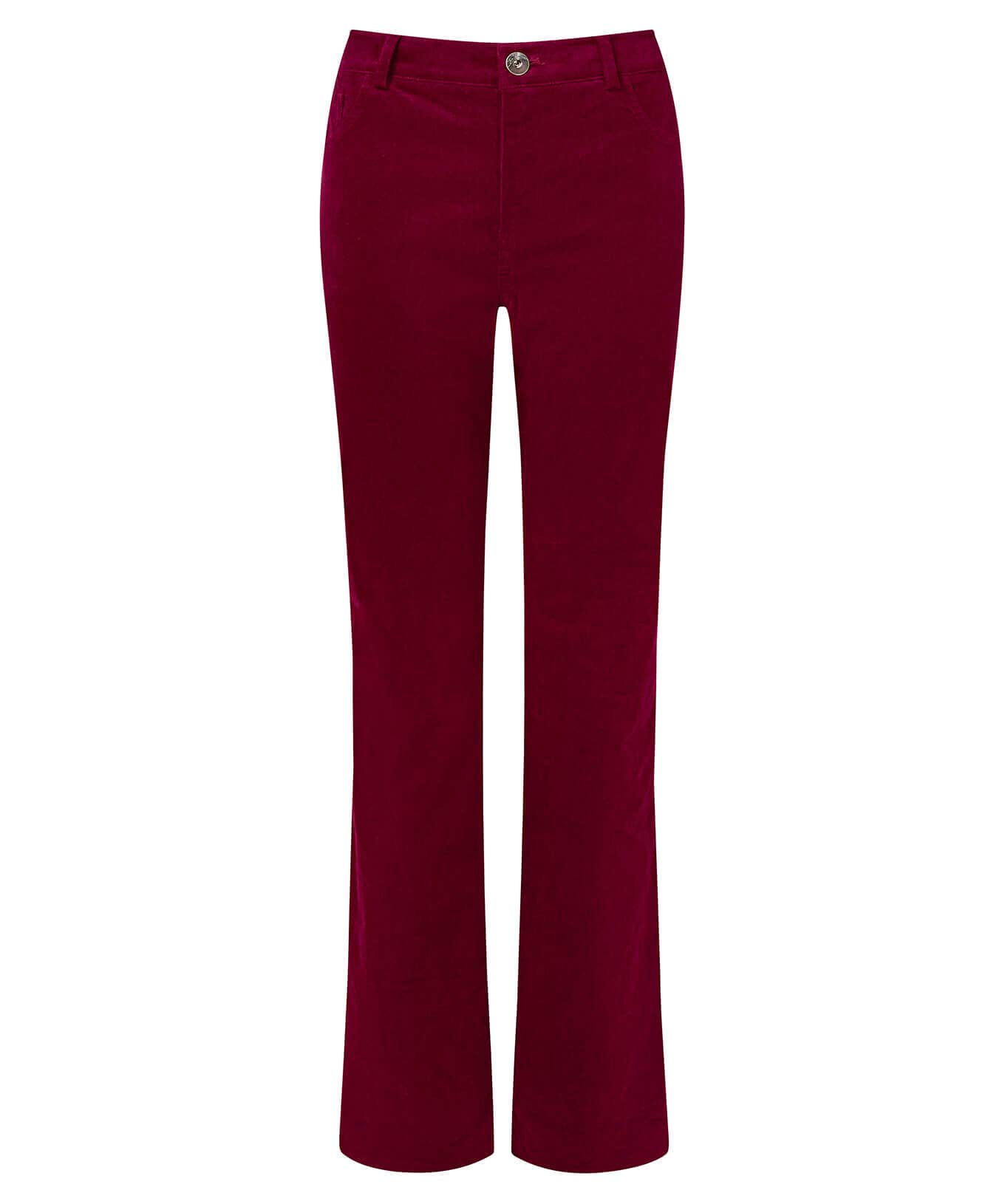 Shop Women's Collection | Jeans & Trousers | Top Picks | Women's Joe Browns Must Have Moleskin Trousers Berry / Teal