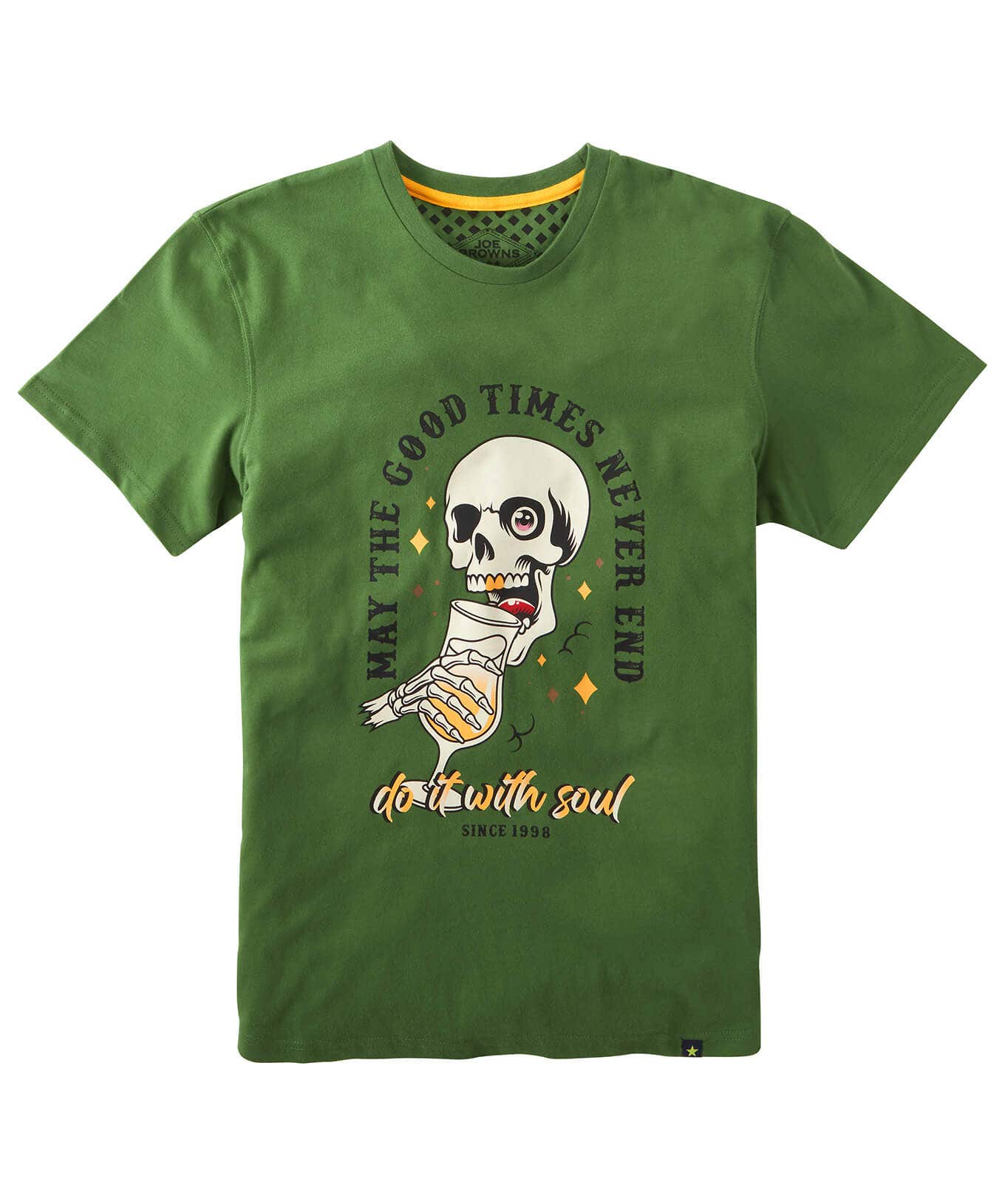 Shop Men's Collection | Graphic T-Shirts | Tops & T-Shirts | Sale Tops & T-Shirts | Top Picks | Top Picks | Men，s | Men，s Joe Browns Never End Tee Green