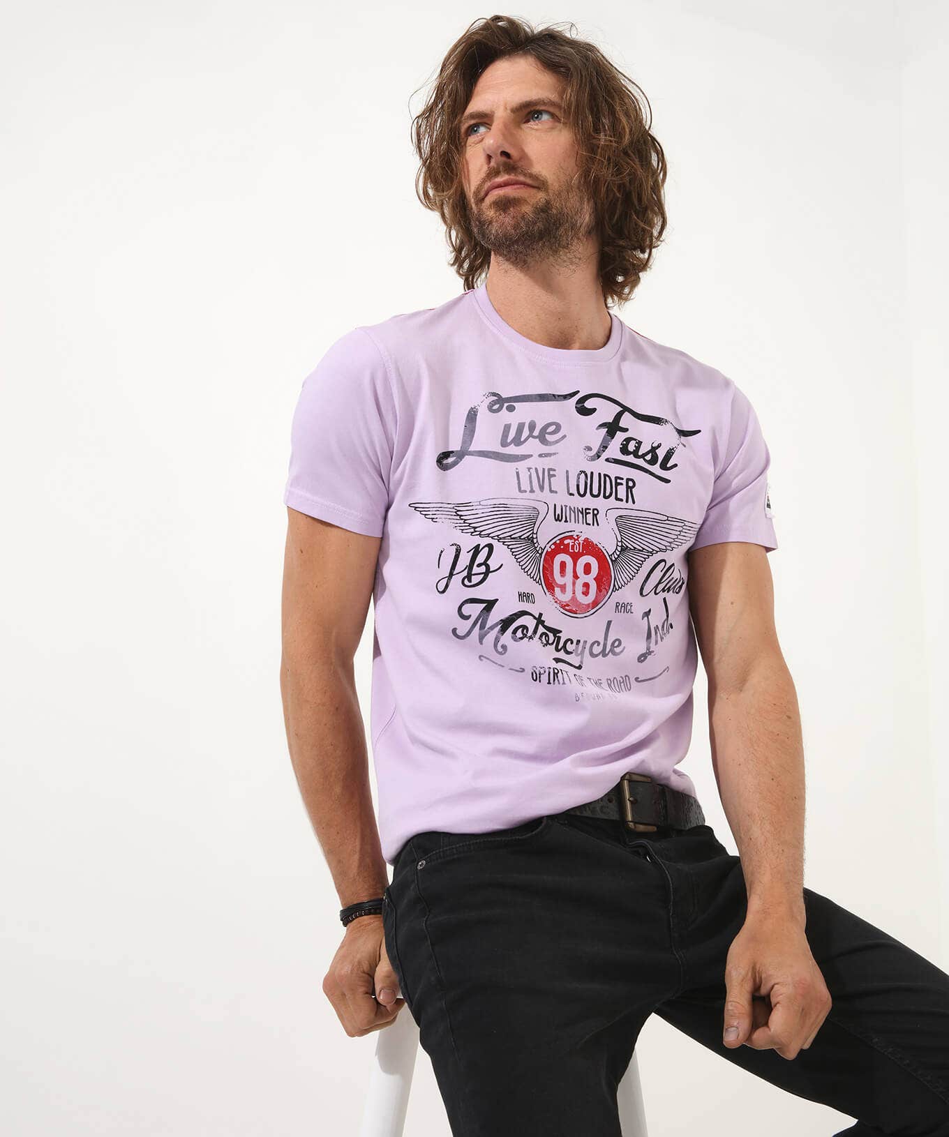 Shop Men's Collection | Graphic T-Shirts | Tops & T-Shirts | Sale Tops & T-Shirts | Top Picks | Top Picks | Men，s | Men，s Joe Browns No Glory Tee Lilac