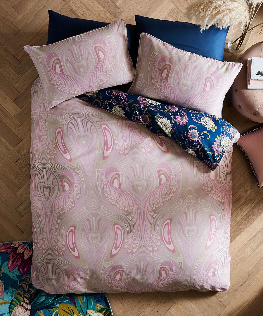 Bedding | Home Joe Browns Nouveau Peacock Reversible Bedset Blush