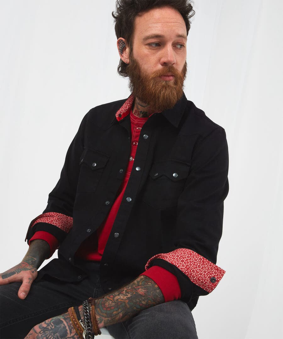 Shirts | Men，s Joe Browns On The Road Shirt Black