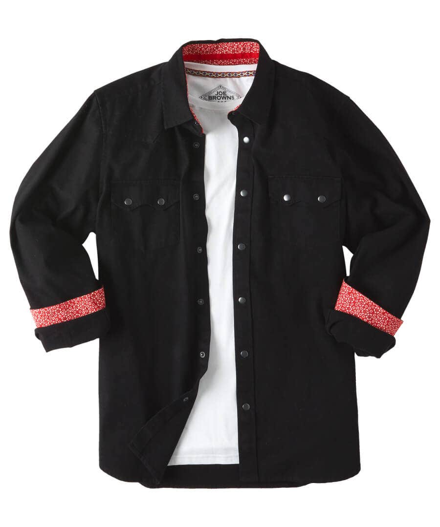 Shirts | Men，s Joe Browns On The Road Shirt Black