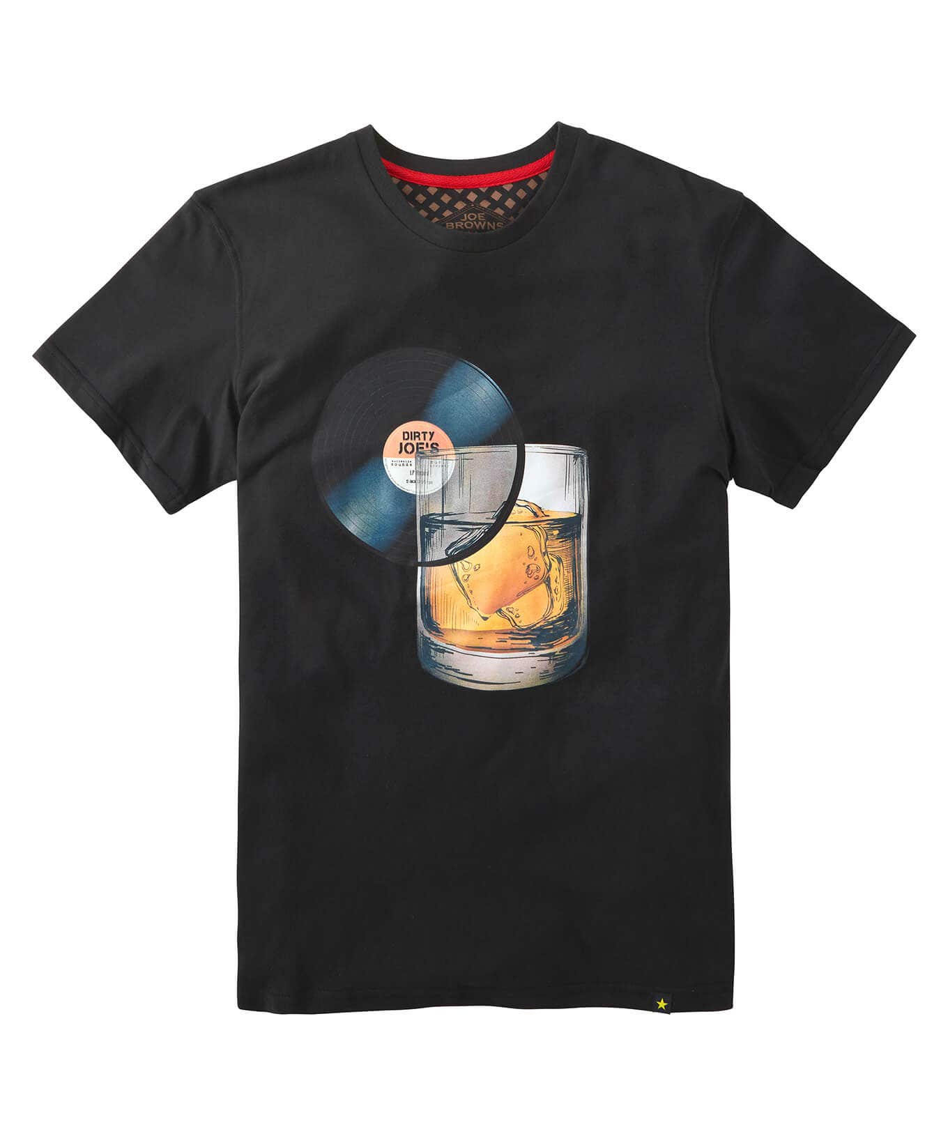 Shop Men's Collection | Graphic T-Shirts | Tops & T-Shirts | Sale Tops & T-Shirts | Top Picks | Top Picks | Men，s | Men，s Joe Browns Record Slice Tee Black