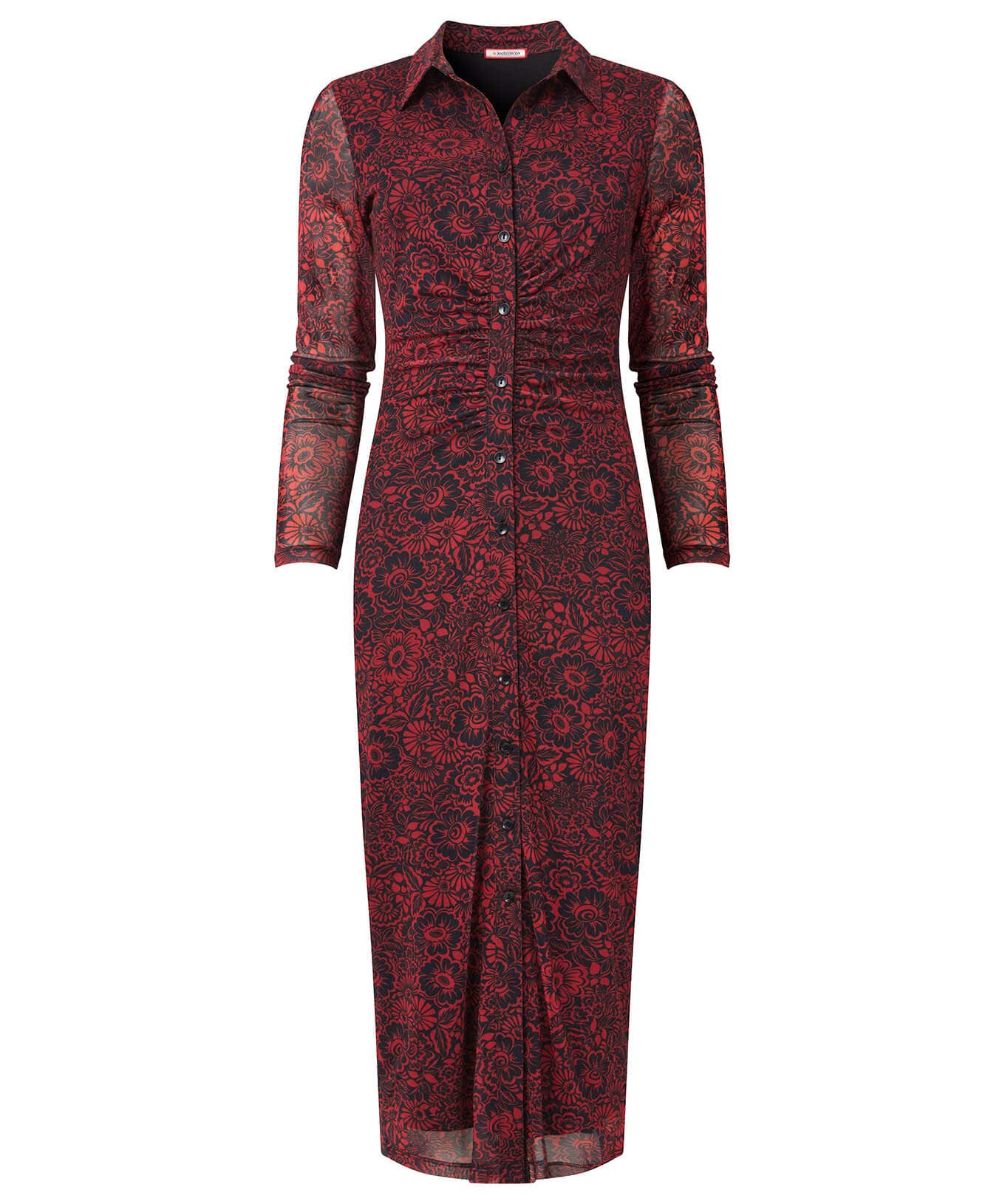 Shop Women's Collection | Midi Dresses | Dresses | Sale Dresses | Top Picks | Top Picks | Women's | Women's Joe Browns Ruched Front Button Through Mesh Dress Multi
