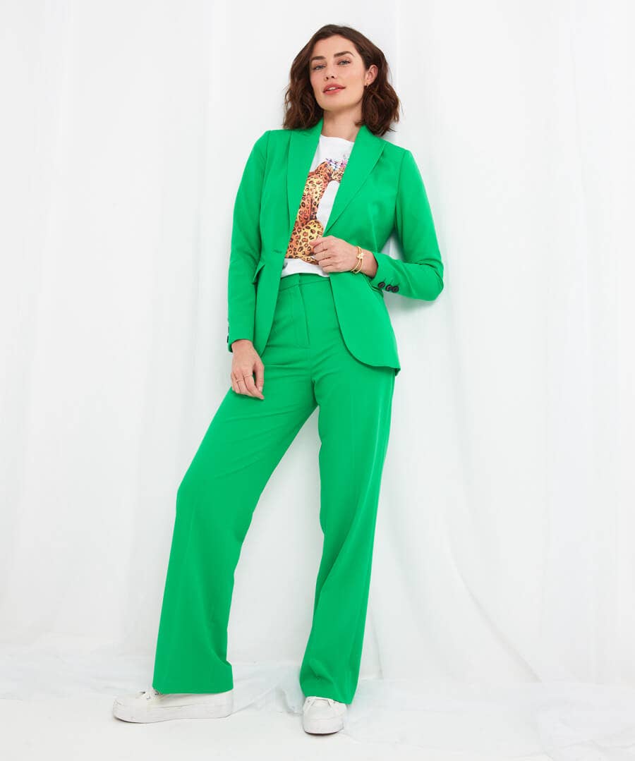 Sale Jeans & Trousers | Women's Joe Browns Sally's Statement Suit Trousers Green