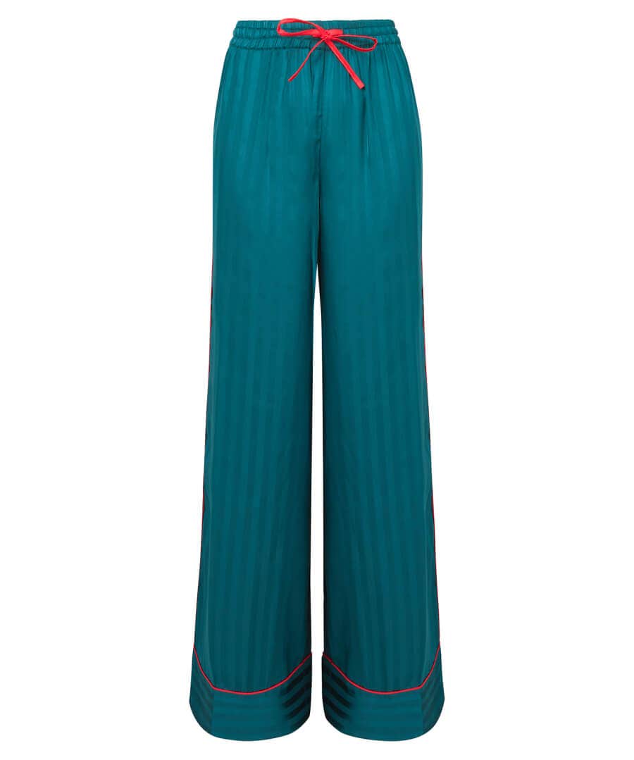 Pyjamas & Loungewear | Gifts | Sale Pyjamas & Loungewear | Women's | Women's | Women's Joe Browns Satin Stripe Pyjama Bottoms Teal
