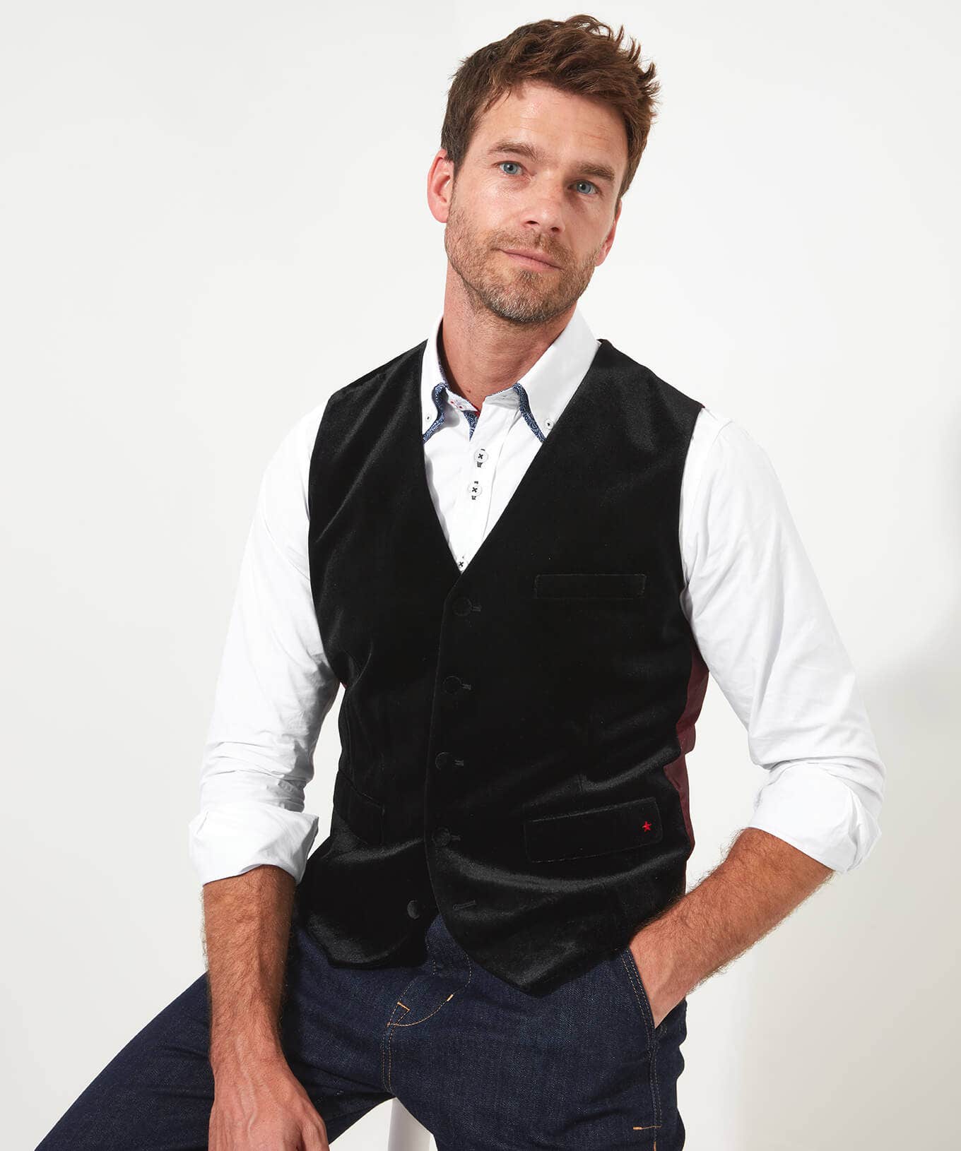 Shop Men's Collection | Men's Partywear | Waistcoats | Men's Tailoring | Coats & Jackets | Sale Waistcoats | Top Picks | Top Picks | Men，s | Top Picks | Men，s | Men，s Joe Browns Sensational Style Waistcoat Black