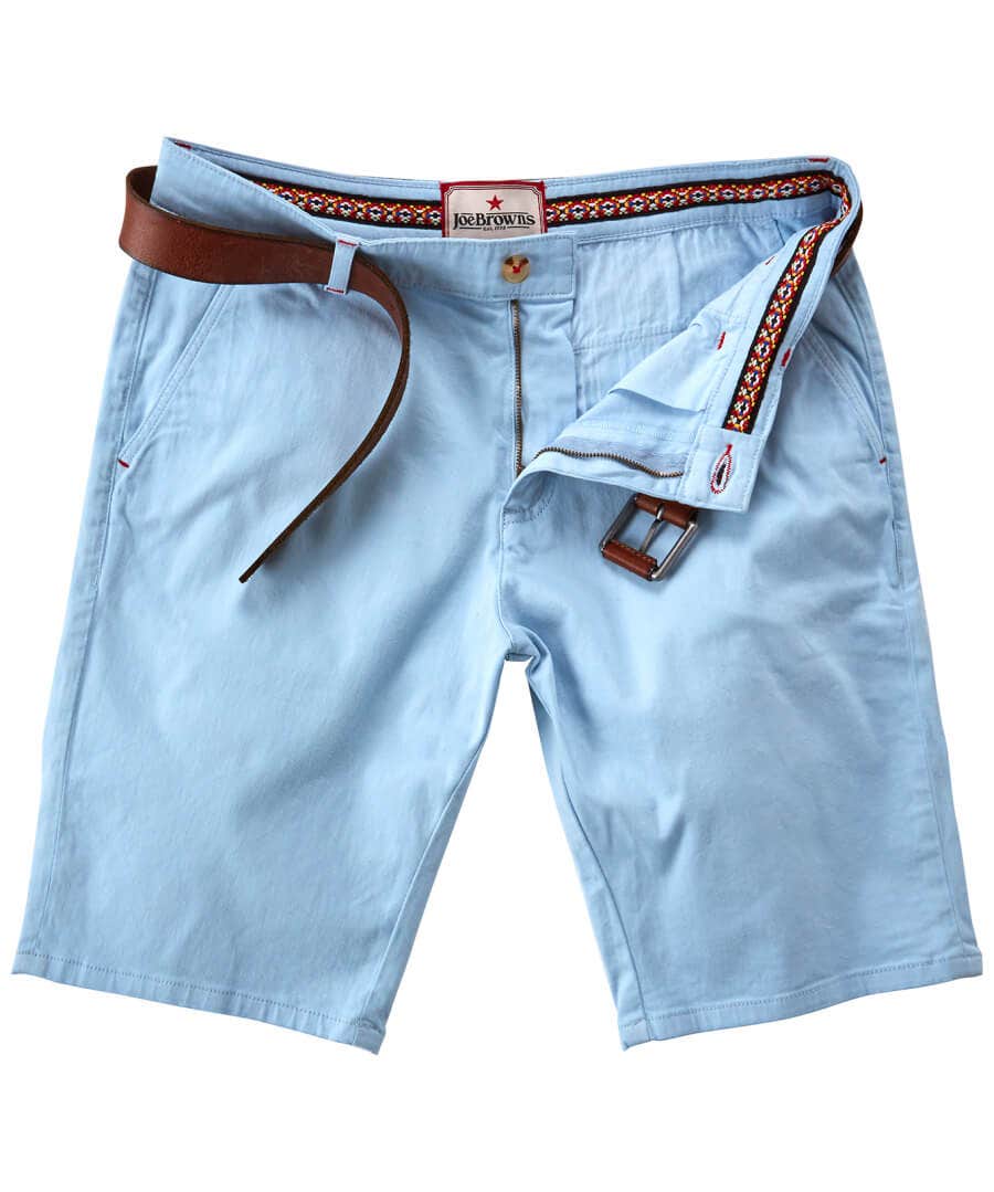 Jeans & Trousers | Men，s Joe Browns Sensational Summer Shorts Pale Blue