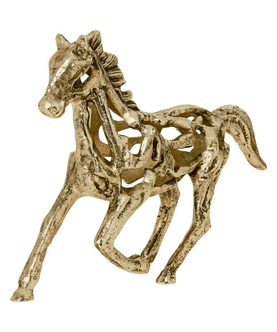 Living Room | Bedroom | Endless Sunsets | Nature Décor | Animal Décor | Home Accessories | Home | Home | Home | Home | Home | Home Joe Browns Set Of 2 Cast Iron Antique Horse Statues Gold