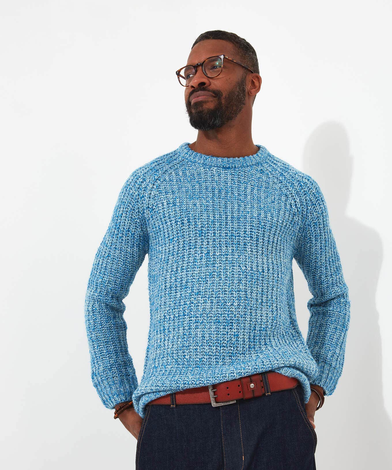 Shop Men's Collection | Knitwear & Jumpers | Top Picks | Men，s Joe Browns Shore Crew Knit Blue / Purple / Pink / Orange