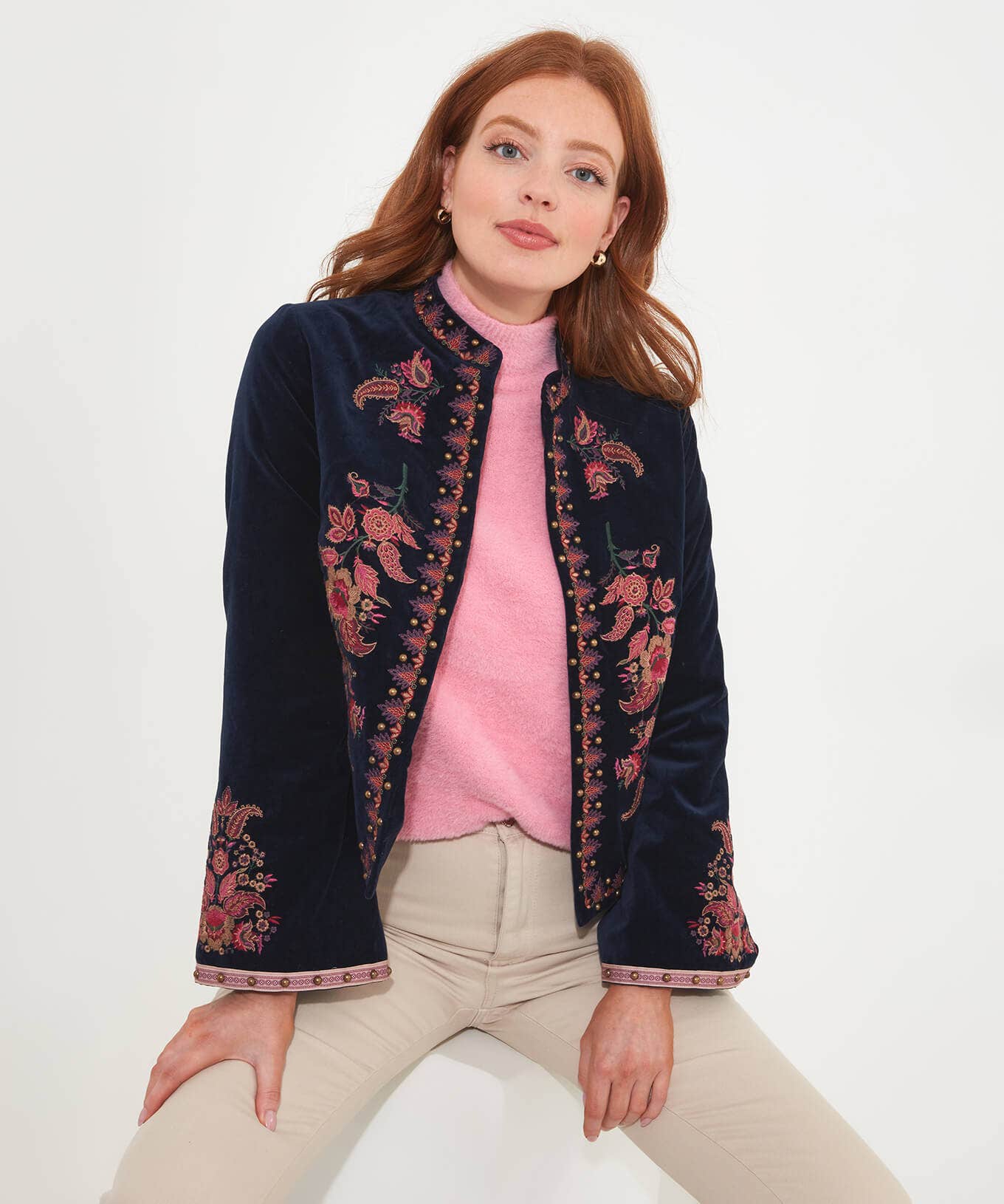 Shop Women's Collection | Coats & Jackets | Shop Blazers | Sale Coats & Jacket | Top Picks | Women's | Women's | Women's Joe Browns Simply Stunning Embroidered Boutique Jacket Navy