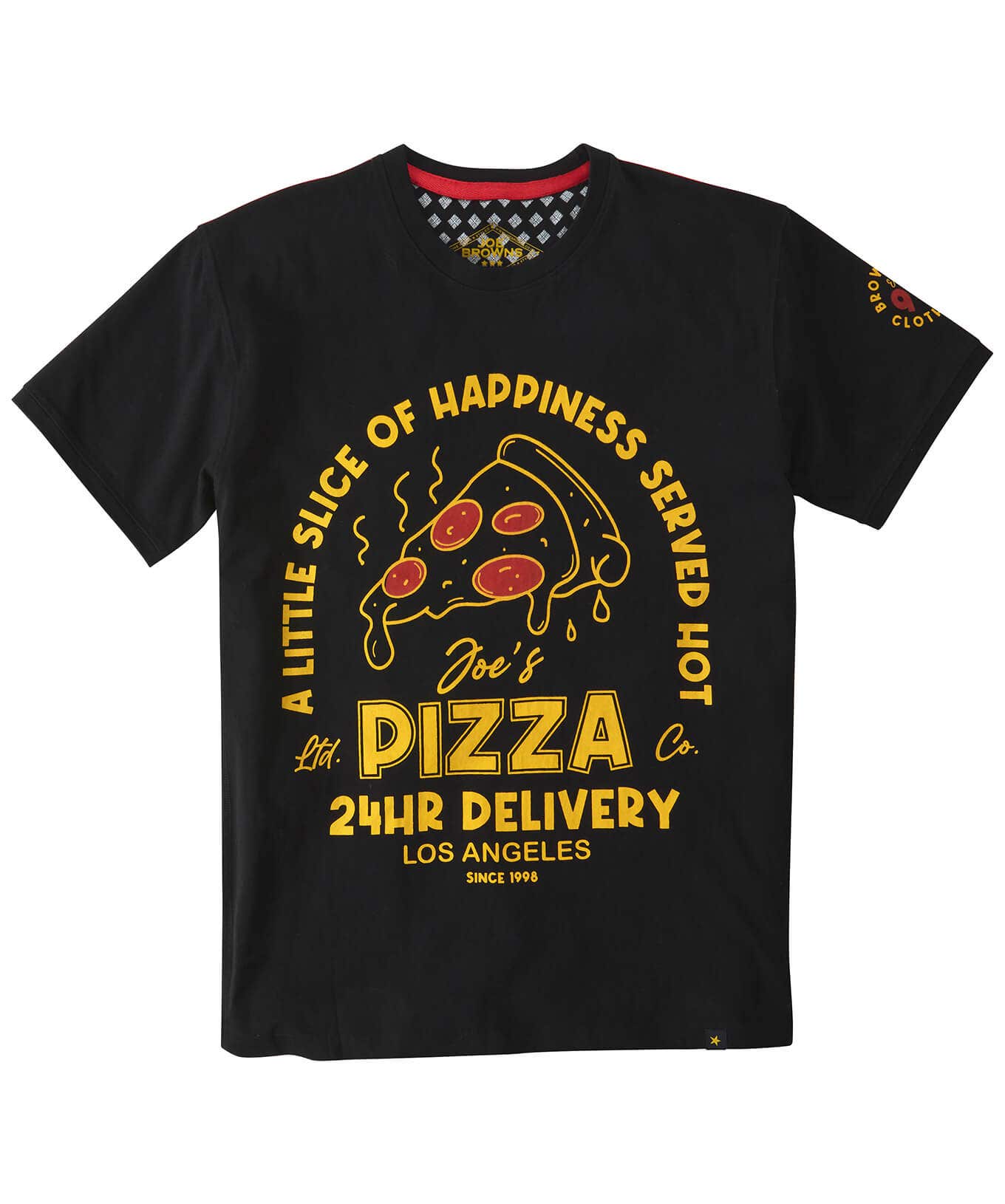 Shop Men's Collection | Graphic T-Shirts | Tops & T-Shirts | Sale Tops & T-Shirts | Top Picks | Top Picks | Men，s | Men，s Joe Browns Slice Of Happiness Tee Black