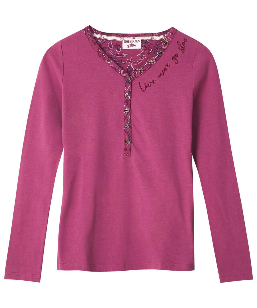 Sale Pyjamas & Loungewear | Women's Joe Browns Sloe Joes Button Down Top Berry Multi