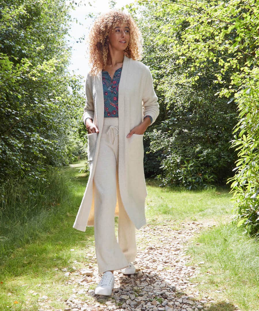 Pyjamas & Loungewear | Cardigans & Coatigans | Sale Pyjamas & Loungewear | Sale Tops, Tunics & Blouses | Women's | Top Picks | Women's | Women's Joe Browns Sloe Joes Longline Cardigan Antique White
