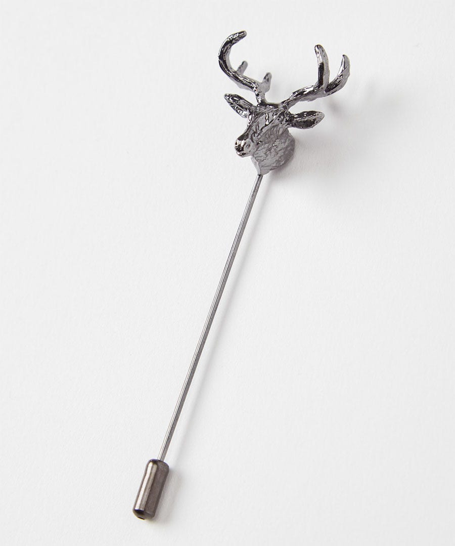 Men's Partywear | Men's Tailoring | Accessories | Top Picks | Top Picks | Men，s Joe Browns Stag Pin Pewter