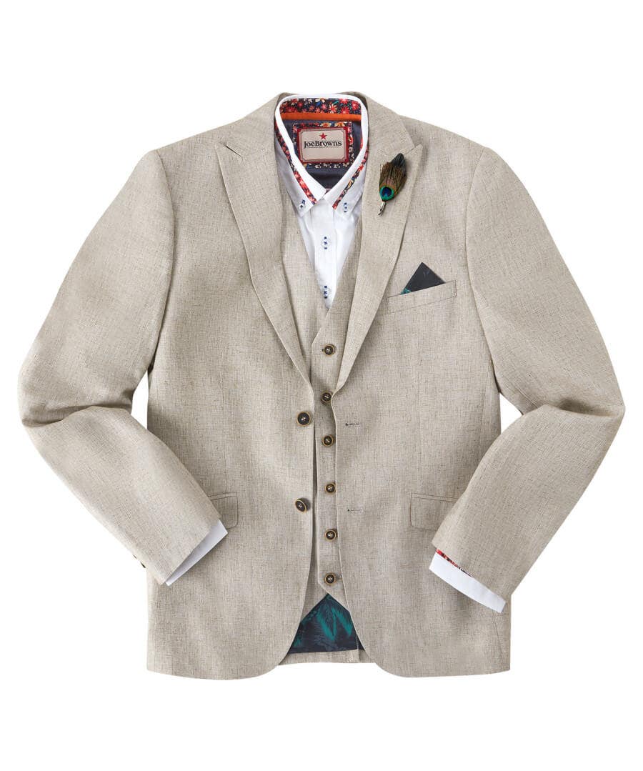 Sale Blazers | Sale Coats & Jacket | Men，s | Men，s Joe Browns Stand Out Summer Blazer Oatmeal