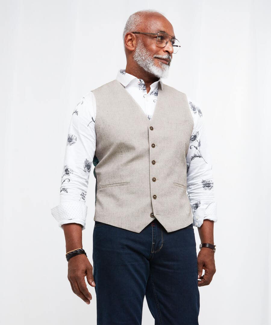 Sale Coats & Jacket | Men，s Joe Browns Stand Out Summer Waistcoat Oatmeal