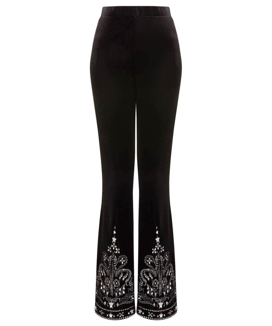 Shop Women's Collection | Occasion Outfits | Jeans & Trousers | Sale Jeans & Trousers | Top Picks | Top Picks | Women's | Women's Joe Browns Starlight Velvet Trousers Black