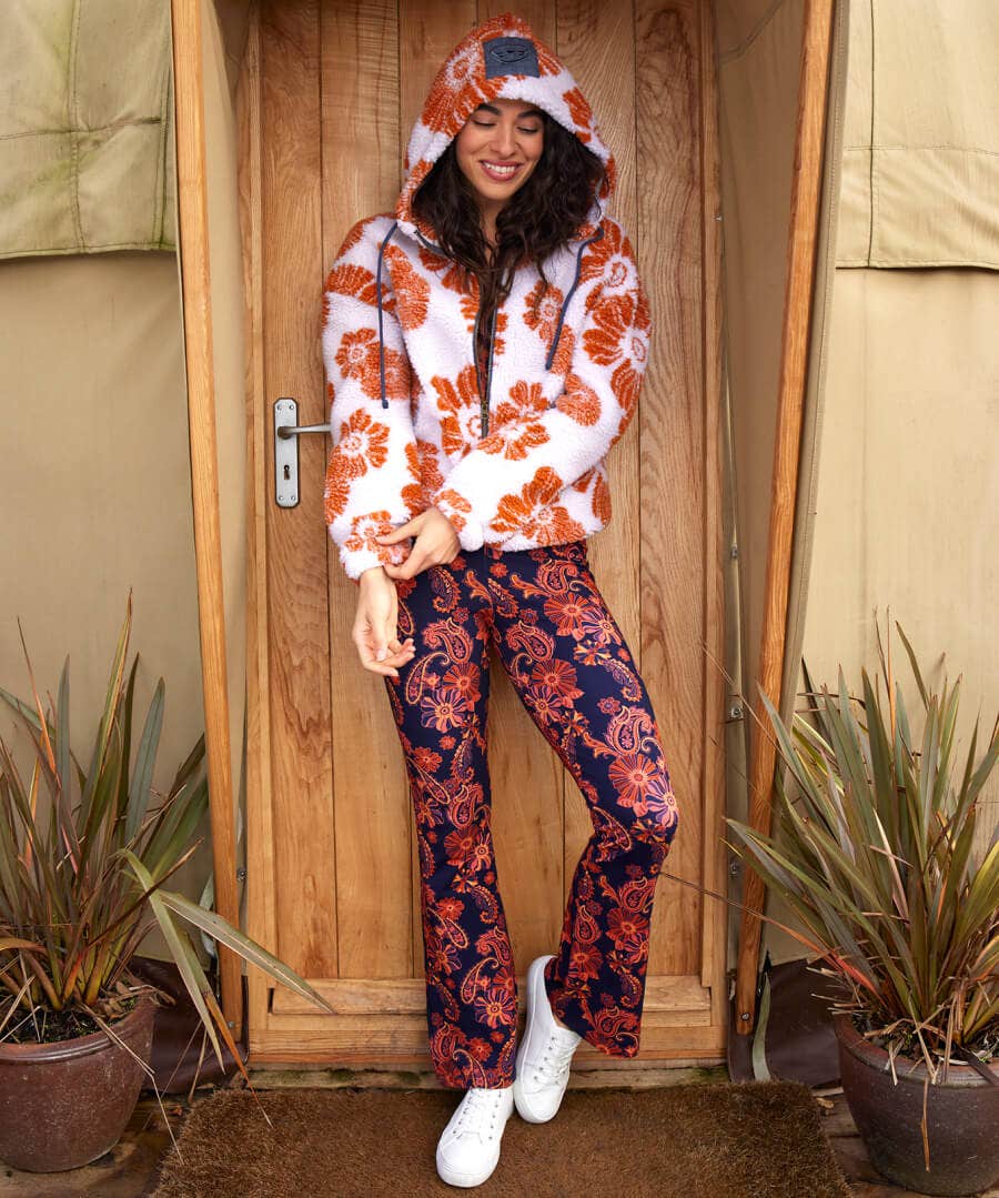 Sale Pyjamas & Loungewear | Sale Jeans & Trousers | Women's | Women's Joe Browns Statement Floral Flares Multi