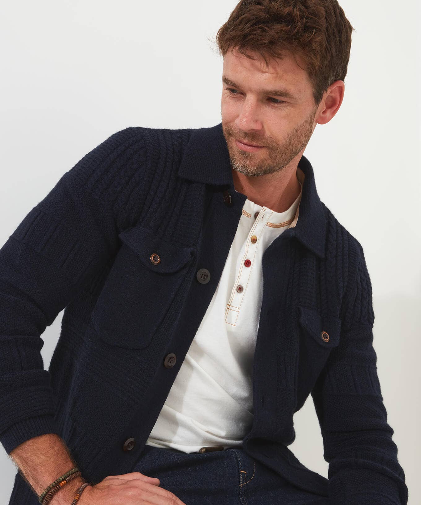 Shop Men's Collection | Layering Essentials | Knitwear & Jumpers | Sale Knitwear & Jumpers | Top Picks | Men，s | Men，s | Men，s Joe Browns Style It Up Cardigan Navy
